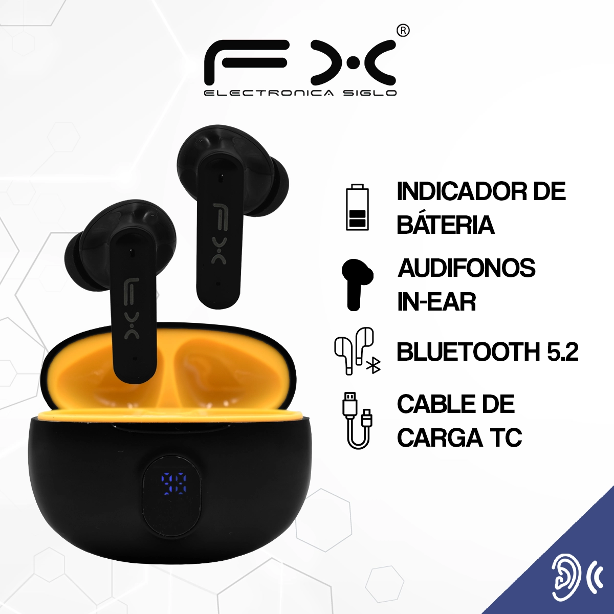 Audífonos Bluetooth EAR-I134BT - Image 2