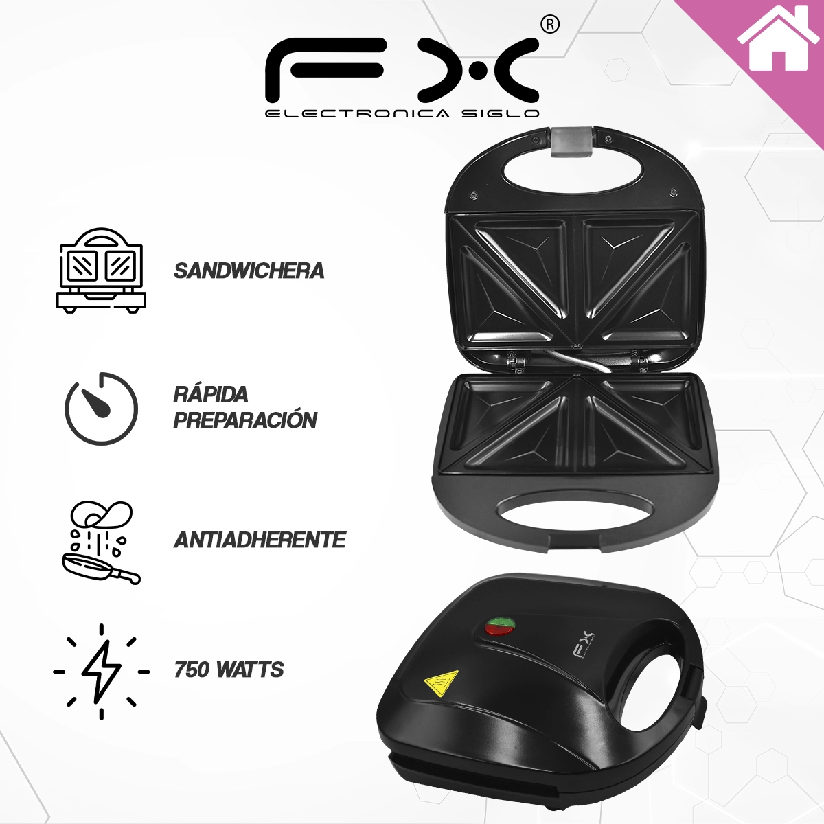 Sandwichera FX-0819 - Image 2