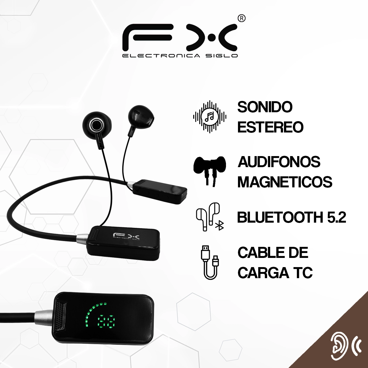Audífonos Bluetooth EAR-141BT - Image 2