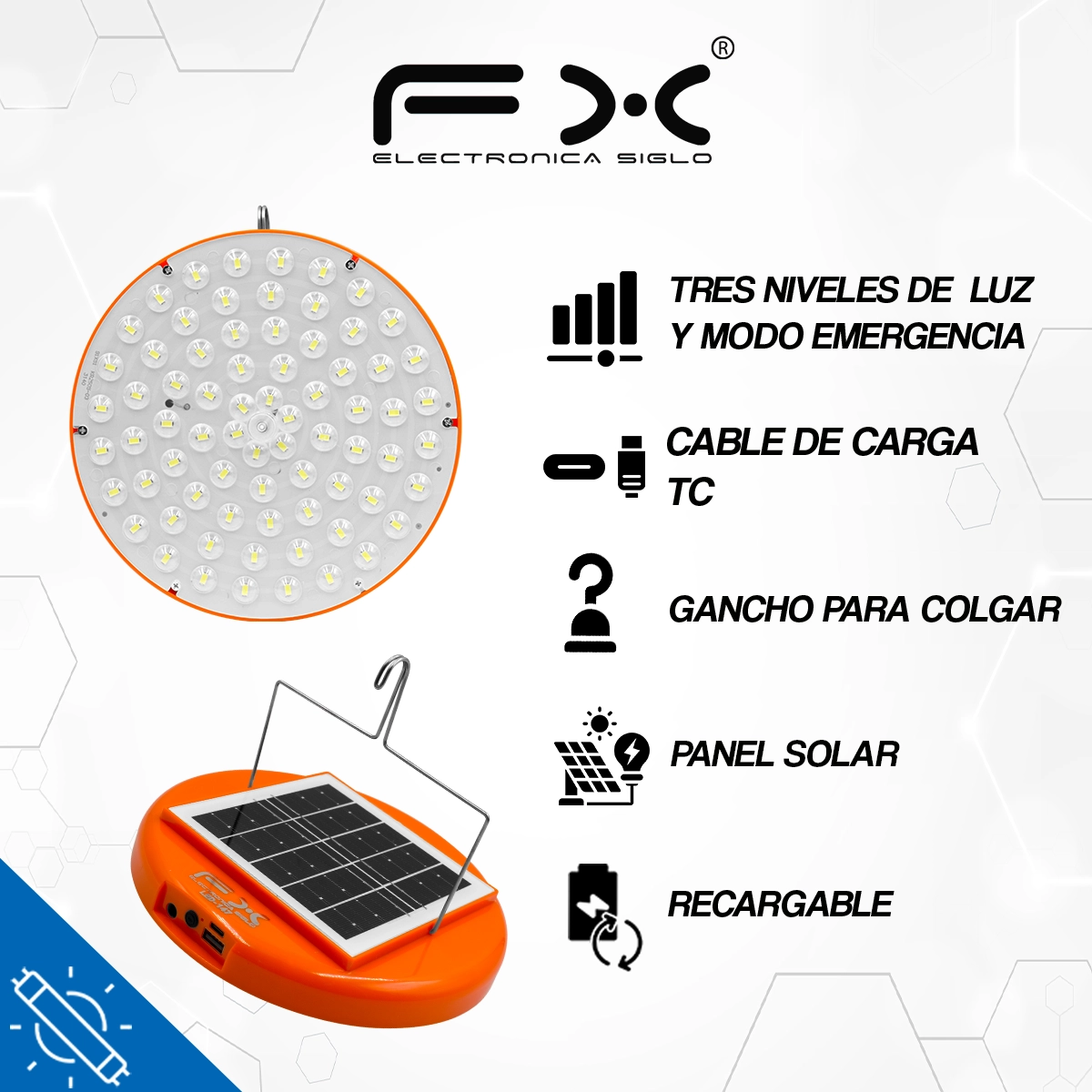 Lampara de Emergencia LED-147 - Image 2