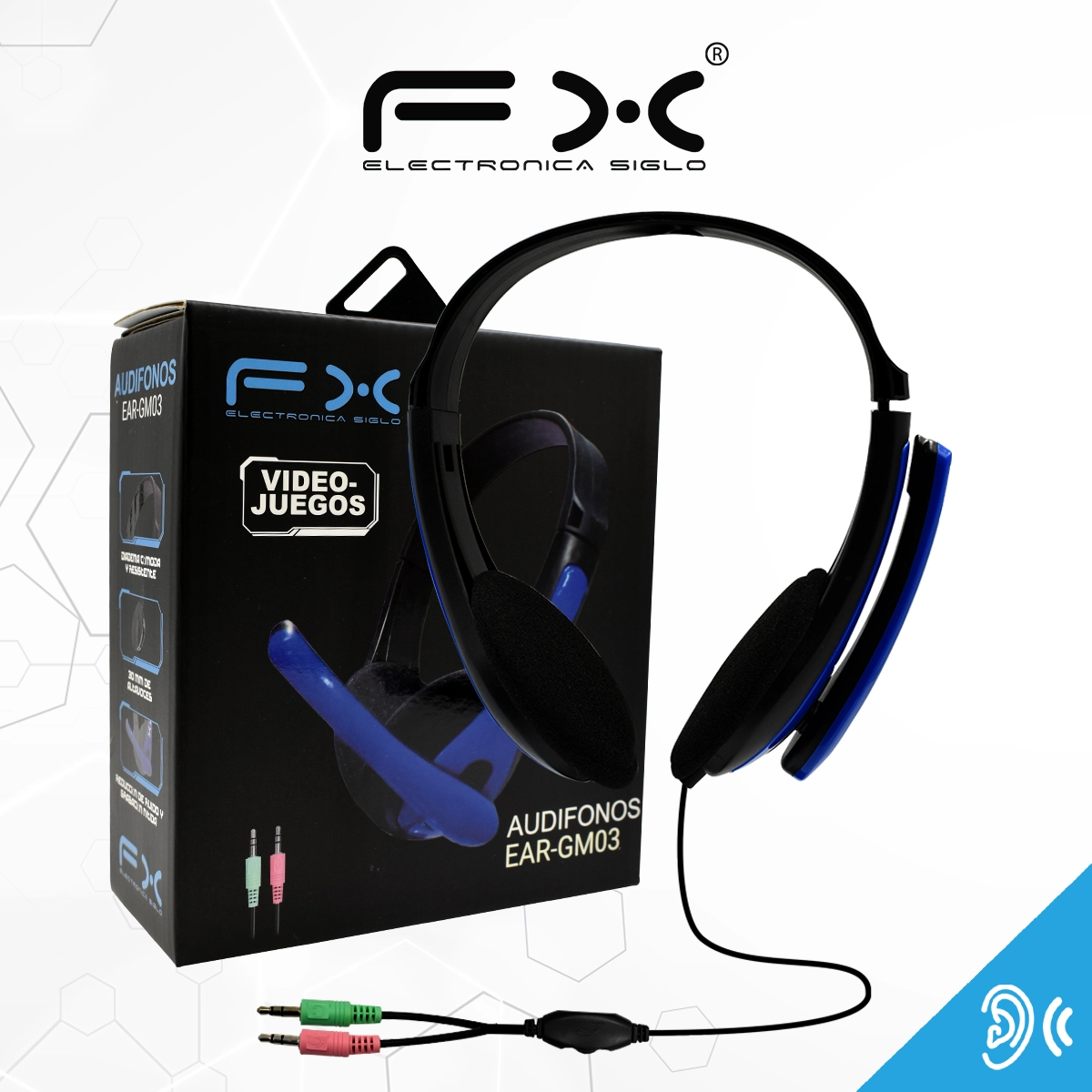 Audífono Alámbrico EAR-GM03