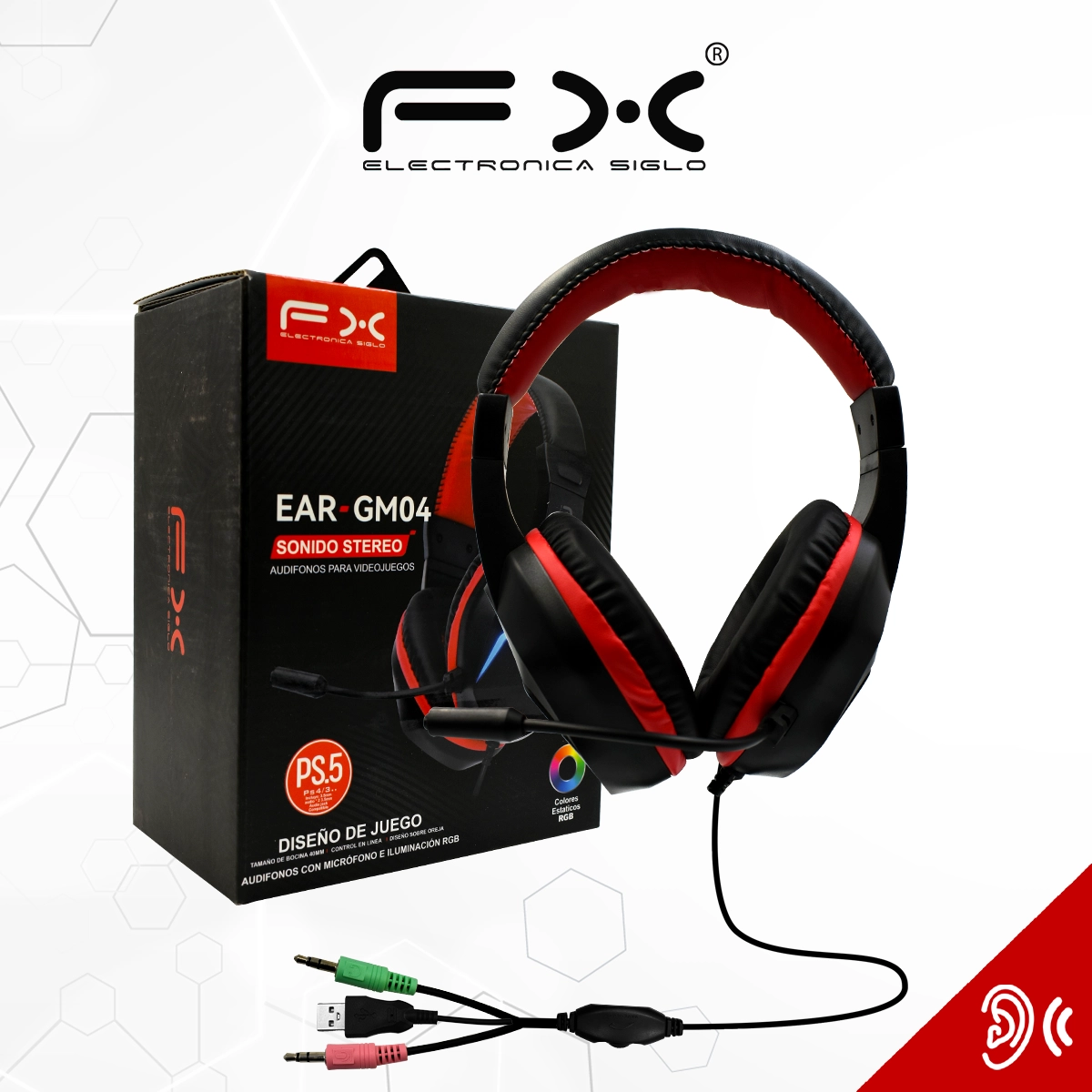 Audífono Alámbrico EAR-GM04