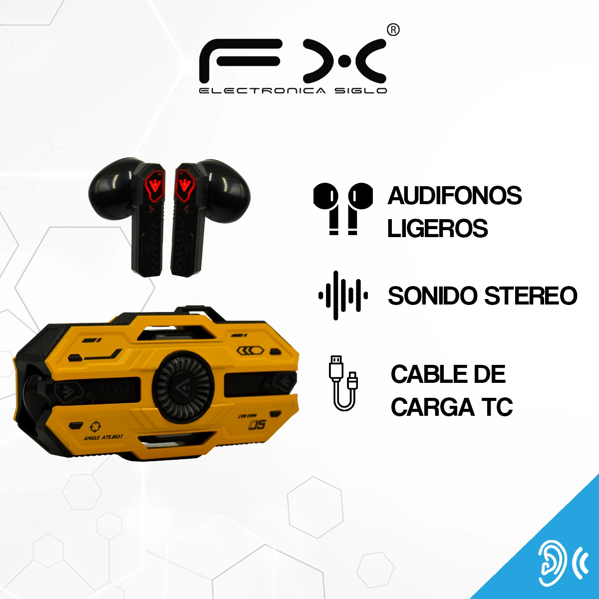 Audífonos Inalámbricos Bluetooth EAR-i115BT - Image 2