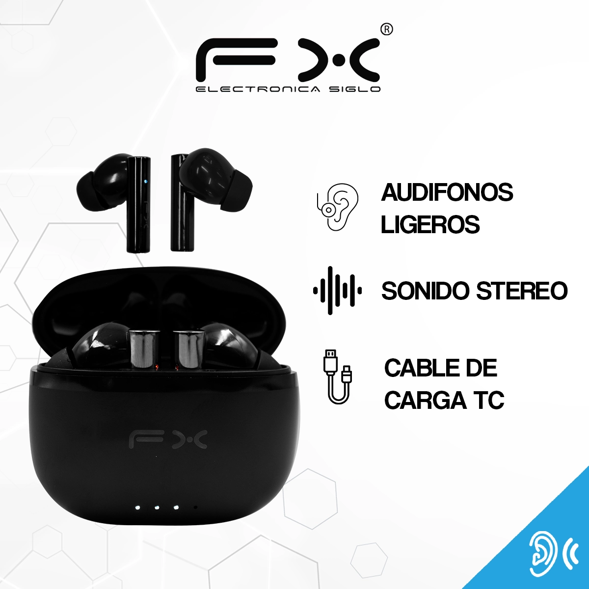 Audífonos Inalámbricos Bluetooth EAR-i143BT - Image 2