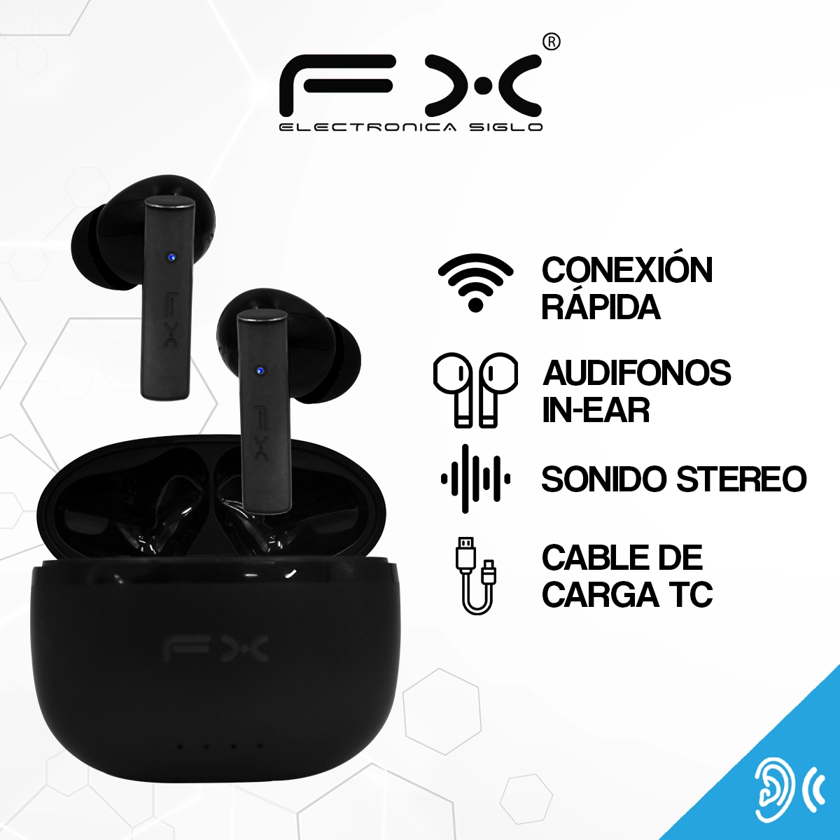 Audífonos Inalámbricos Bluetooth EAR-i143BT - Image 2