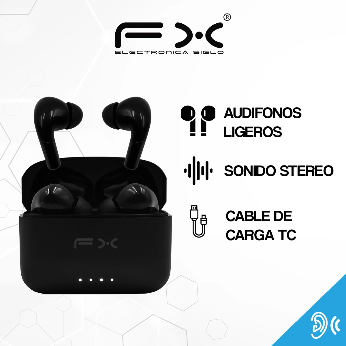 Audífonos Inalambricos Bluetooth EAR-i144BT - Image 2