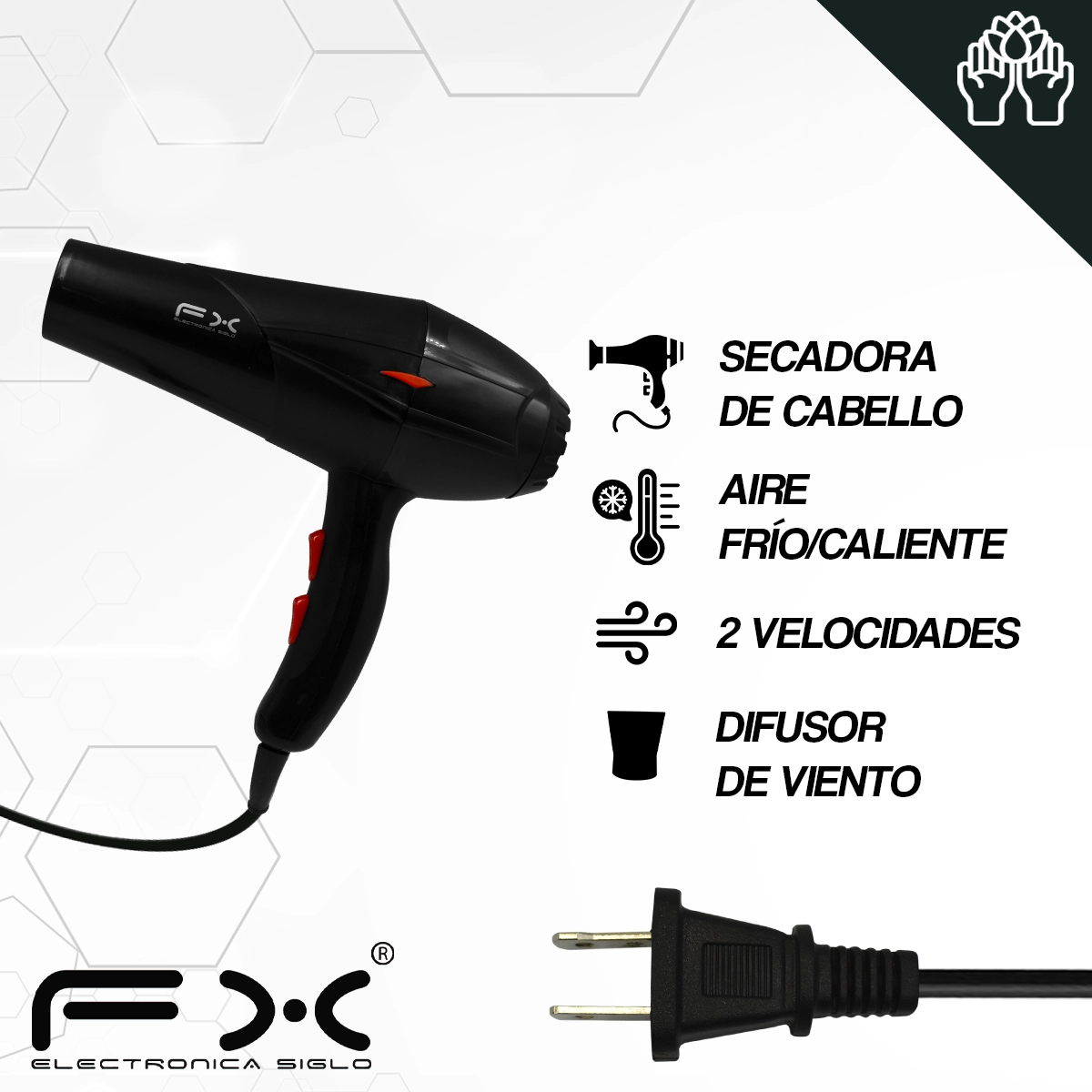Secadora de Cabello FX-3213 - Image 2