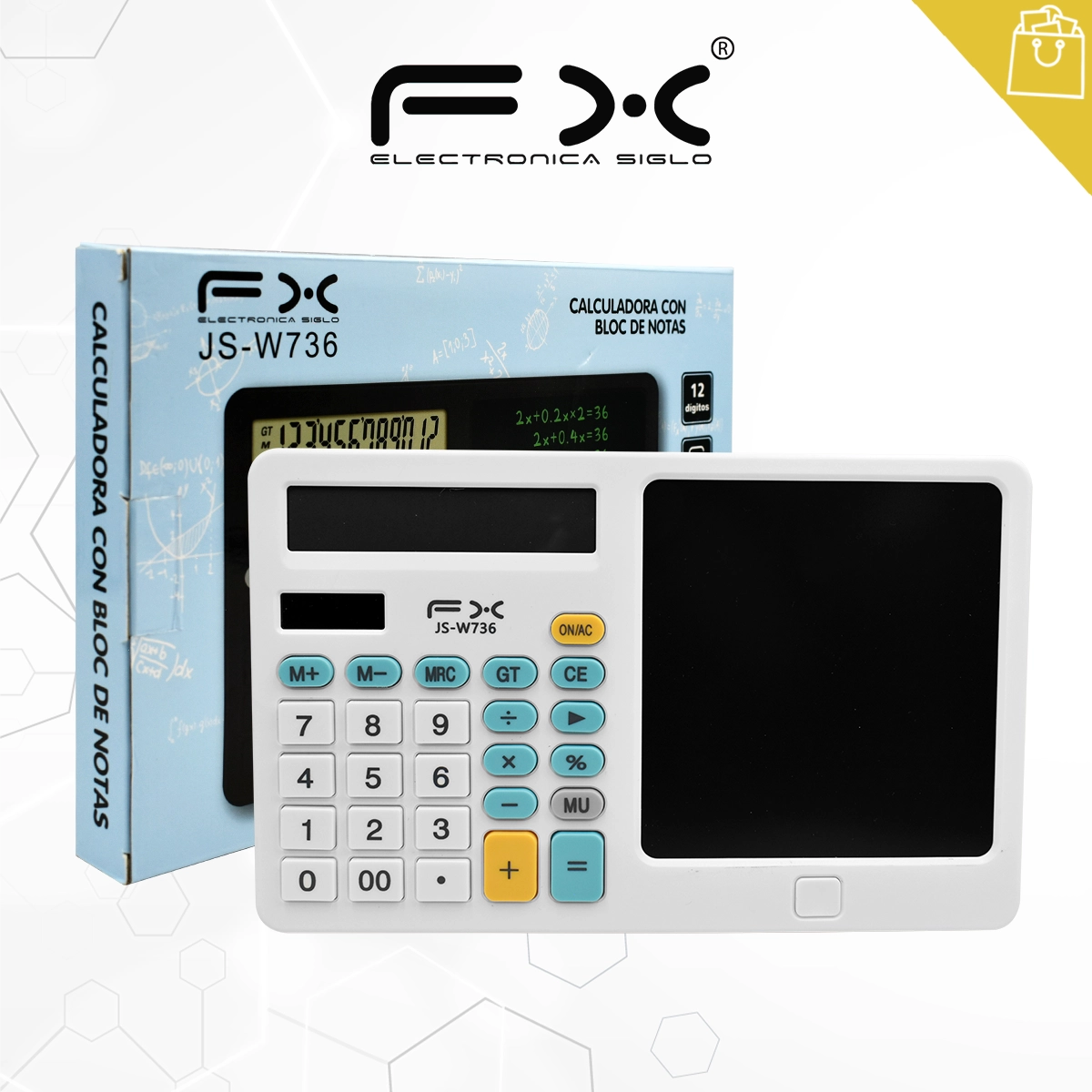 Calculadora con Bloc de notas JS-W736