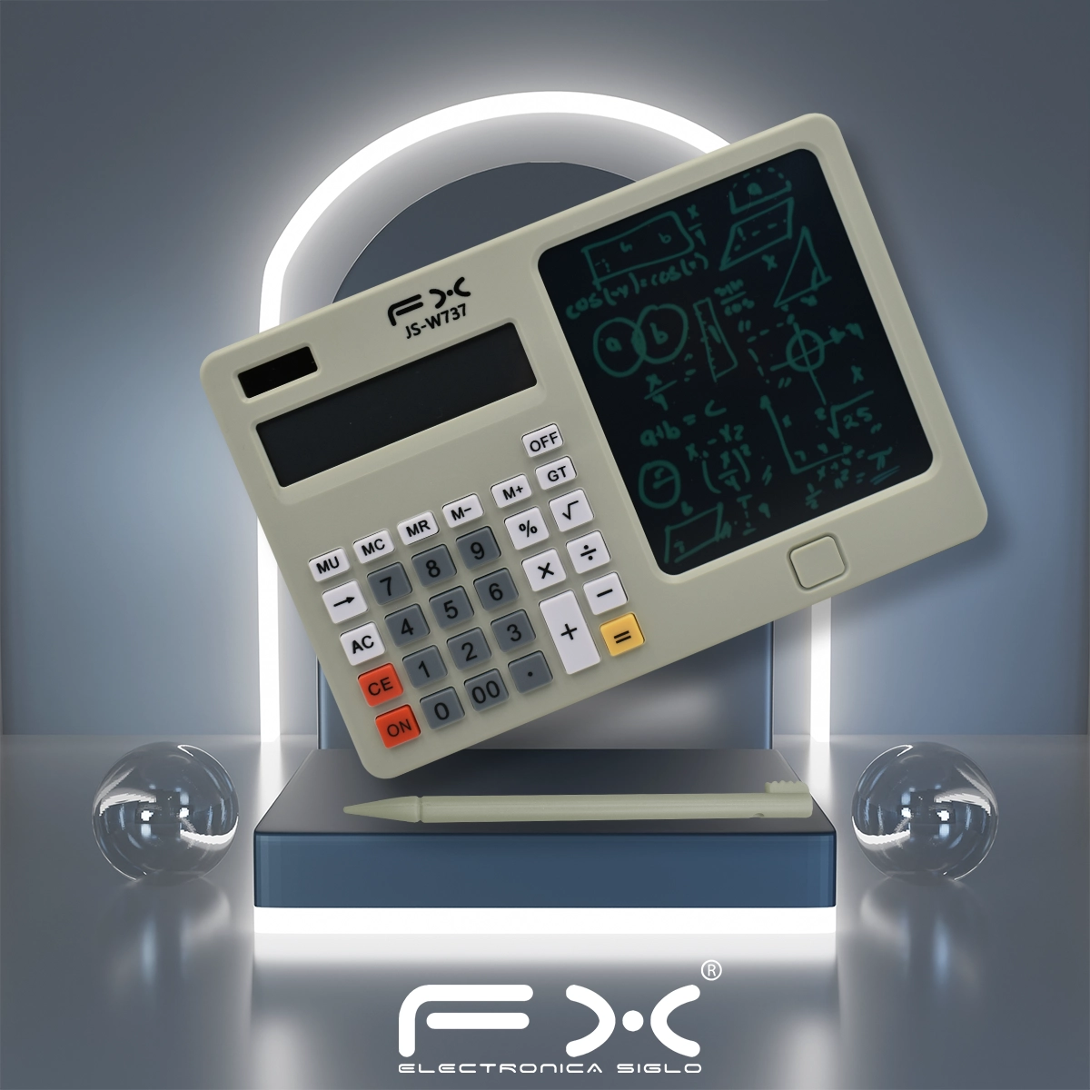 Calculadora con Bloc de notas JS-W737 - Image 3