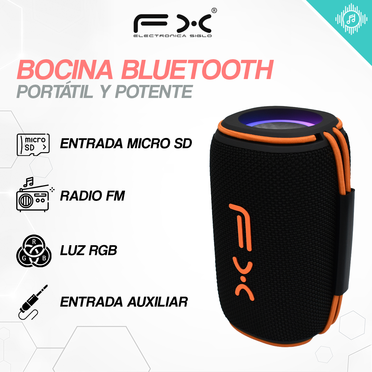 Bocina con Bluetooth BS-242 - Image 2