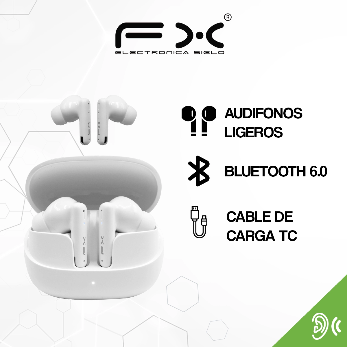 Audífonos Inalámbricos Bluetooth EAR-i146BT - Image 2