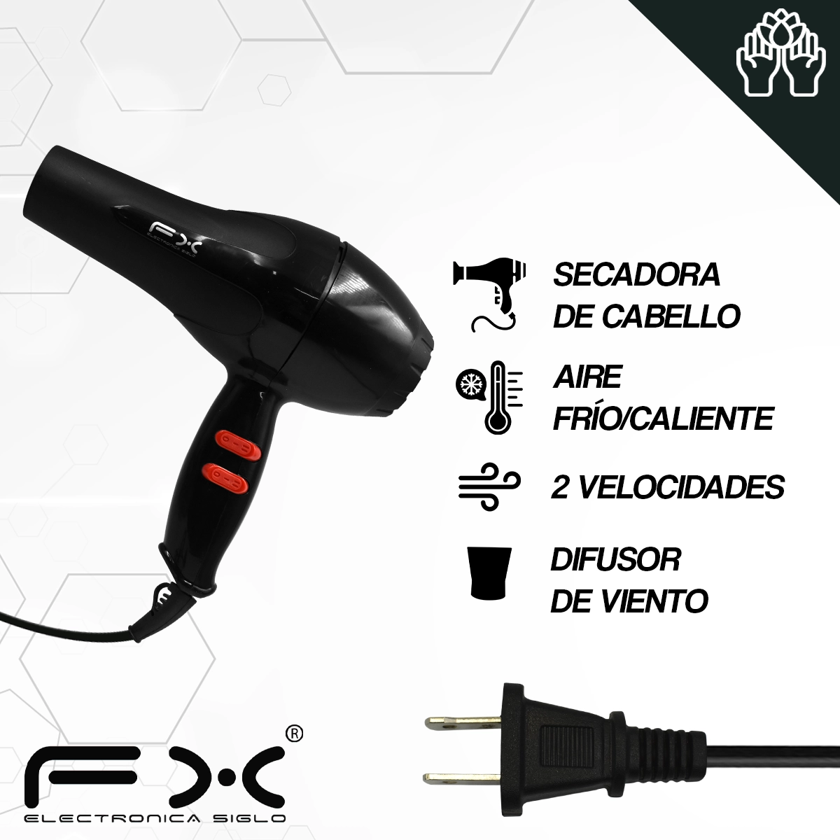 Secadora de Cabello FX-3214 - Image 2