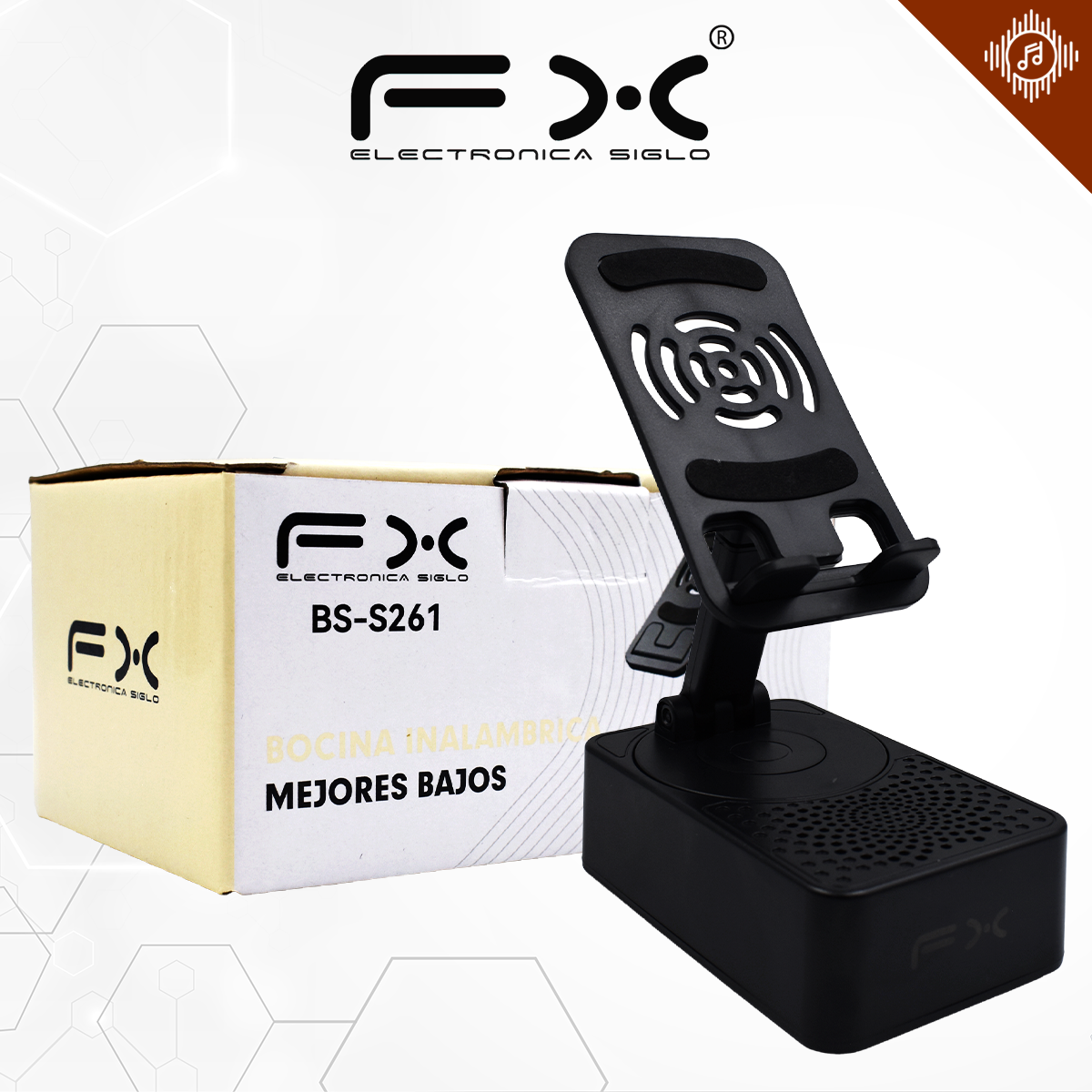 Soporte para Teléfono con Bocina Bluetooth BS-S261