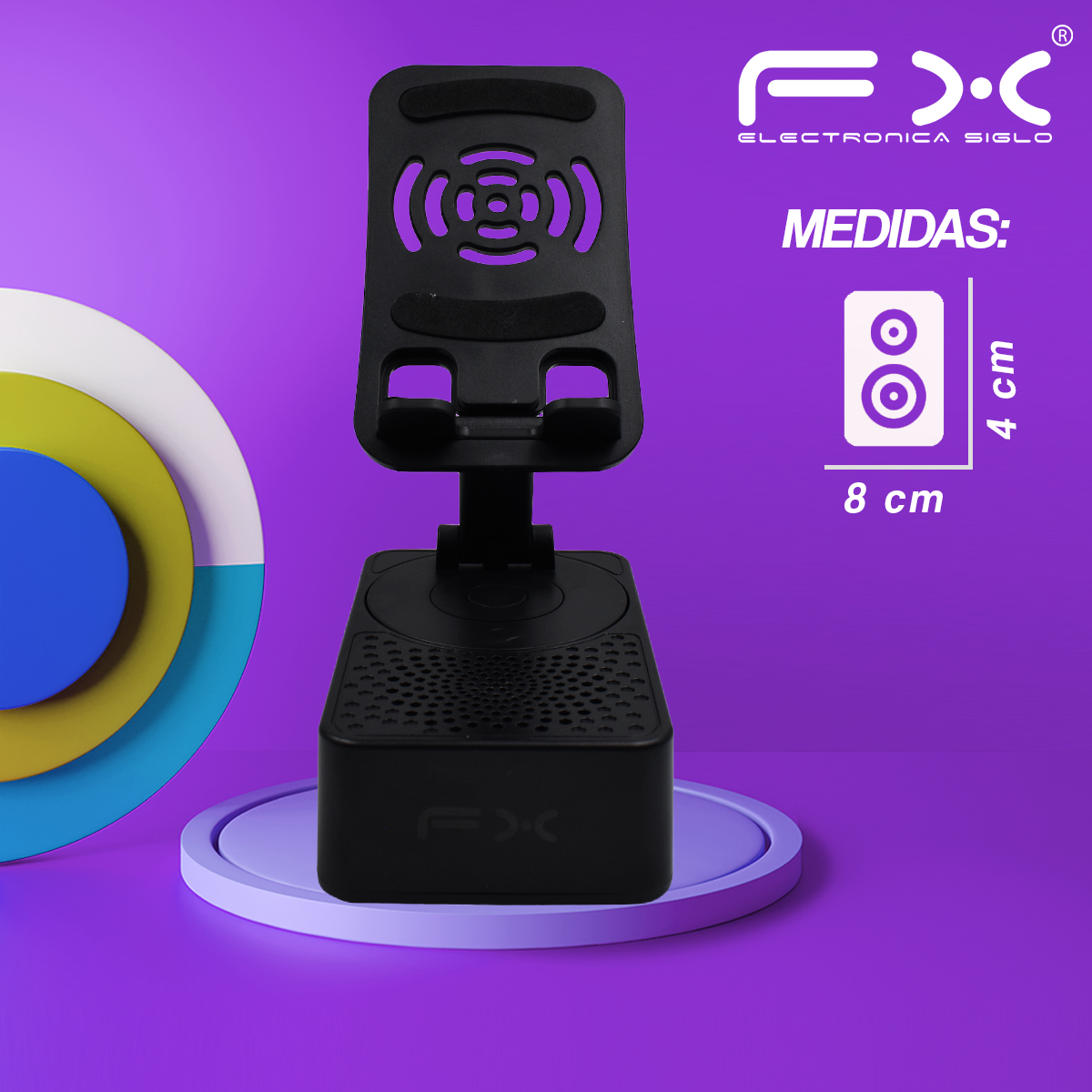 Soporte para Teléfono con Bocina Bluetooth BS-S261 - Image 3