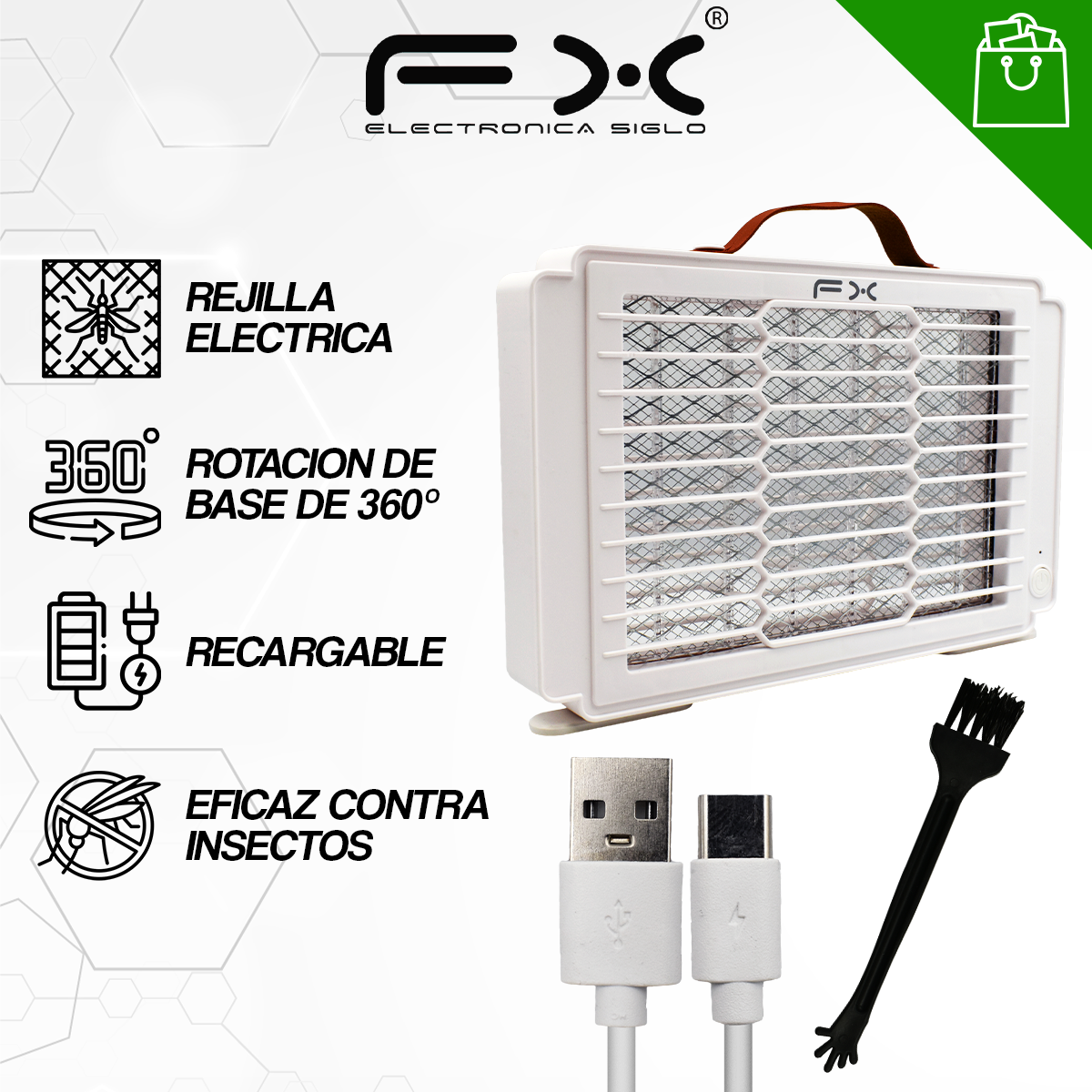 Lampara Eléctrica Mata-Mosquitos DW-893 - Image 2