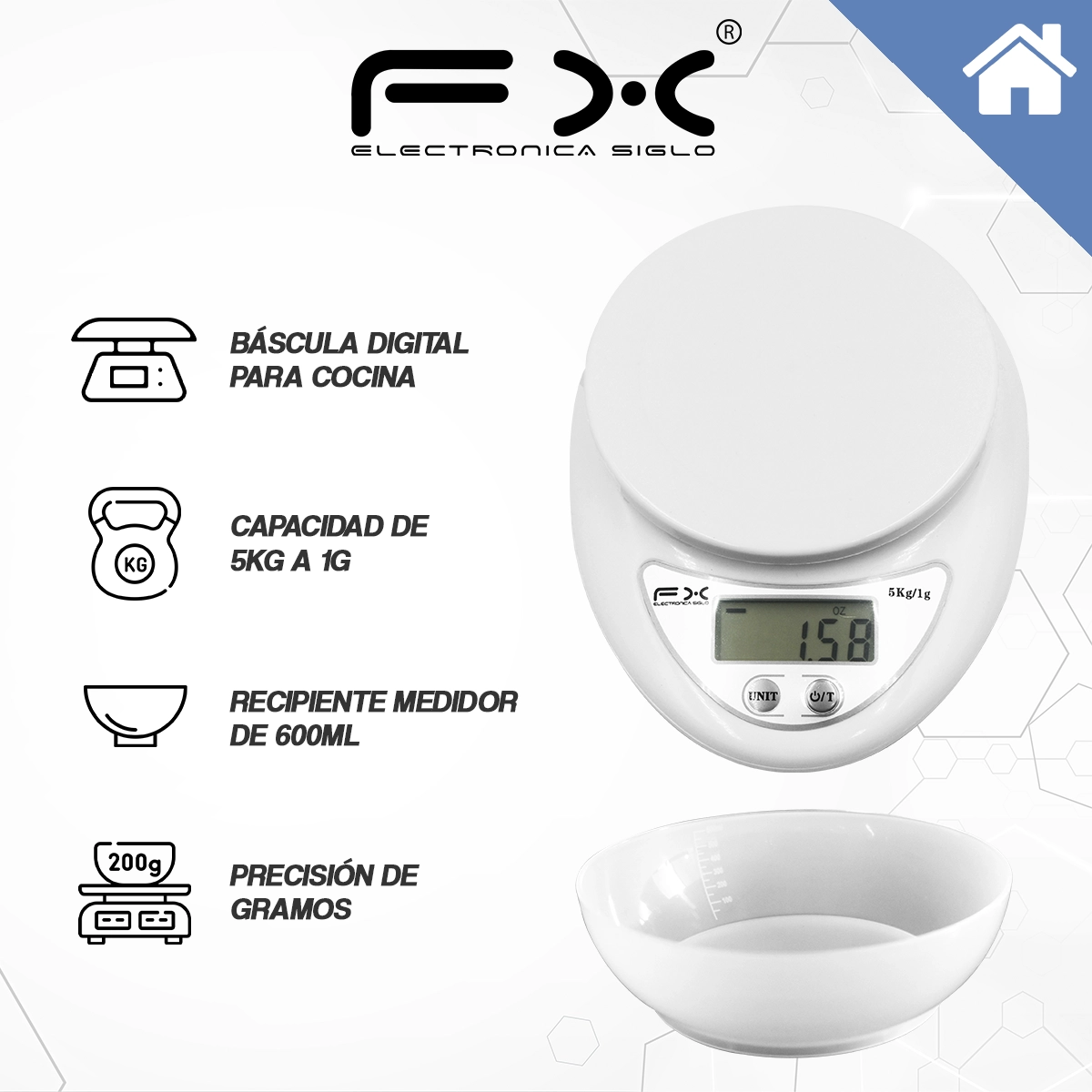 Báscula de cocina FX-C284 - Image 2