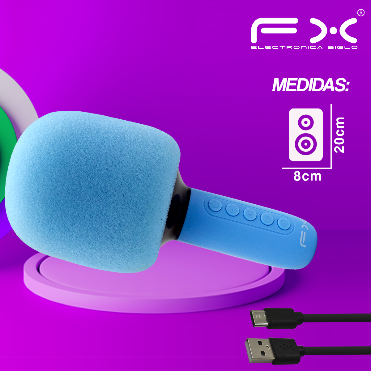 Bocina Karaoke Bluetooth BS-1364 - Image 3