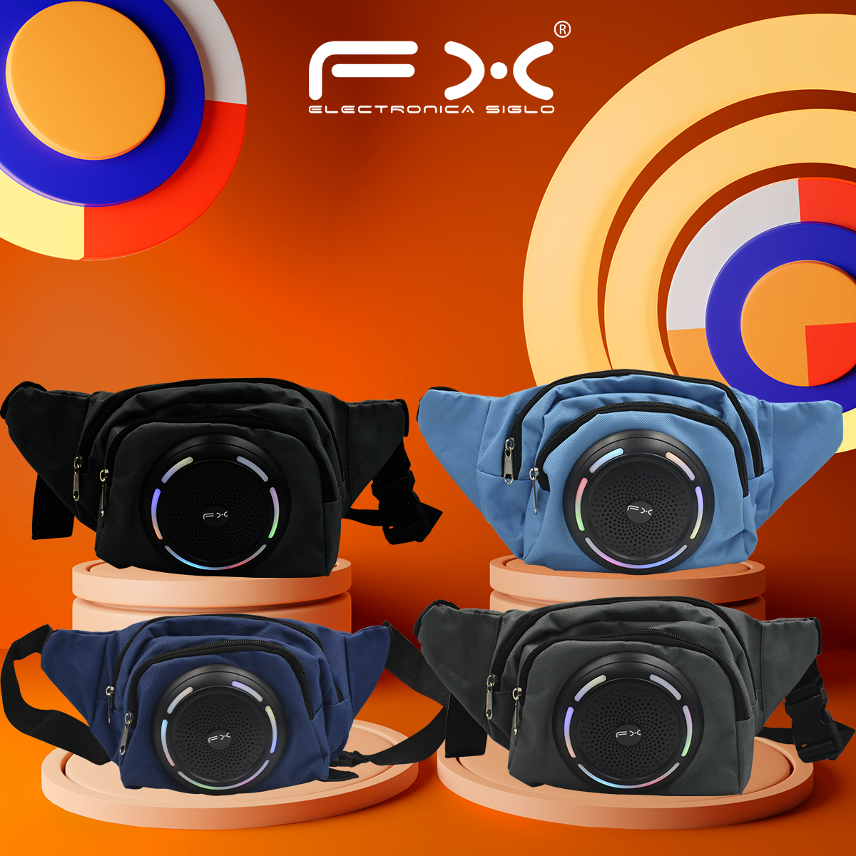 Cangurera con Bocina Bluetooth BS-B348 - Image 4