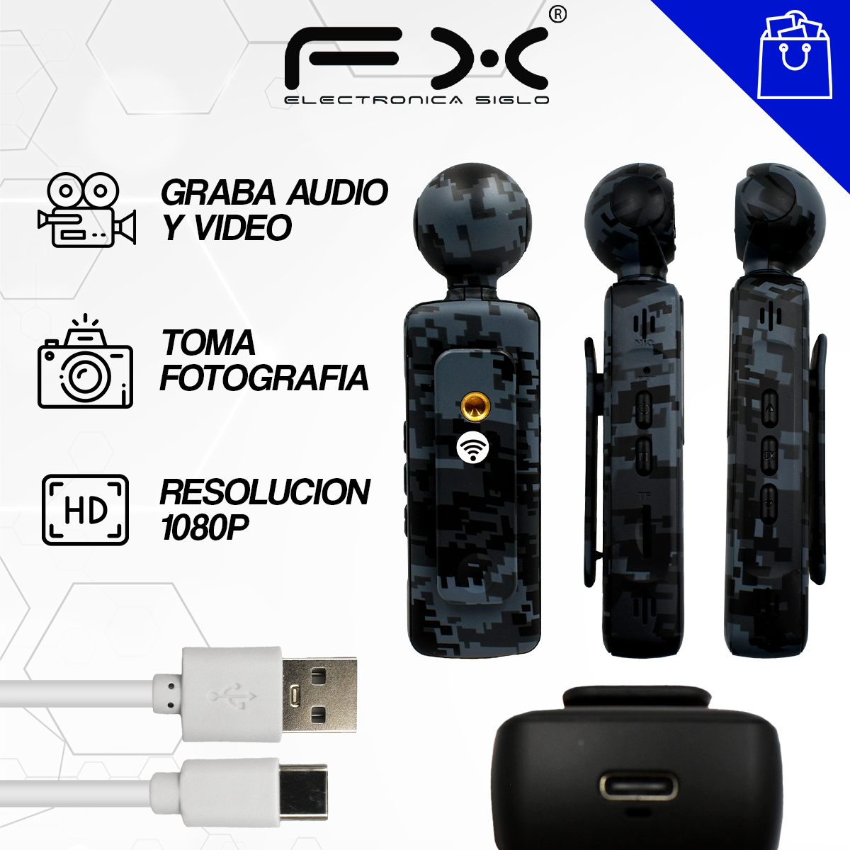 Camara de Acción SC-V08 - Image 2