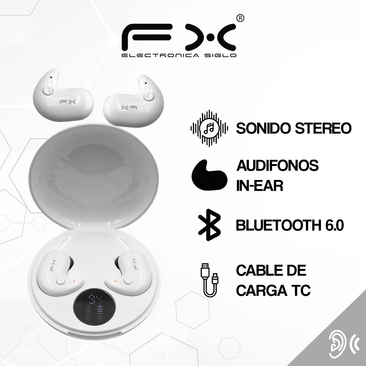 Audífono inalámbrico EAR-I102BT - Image 2