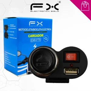 Cargador y Encendedor de Motocicleta / Bicicleta Electrica EMI-F79
