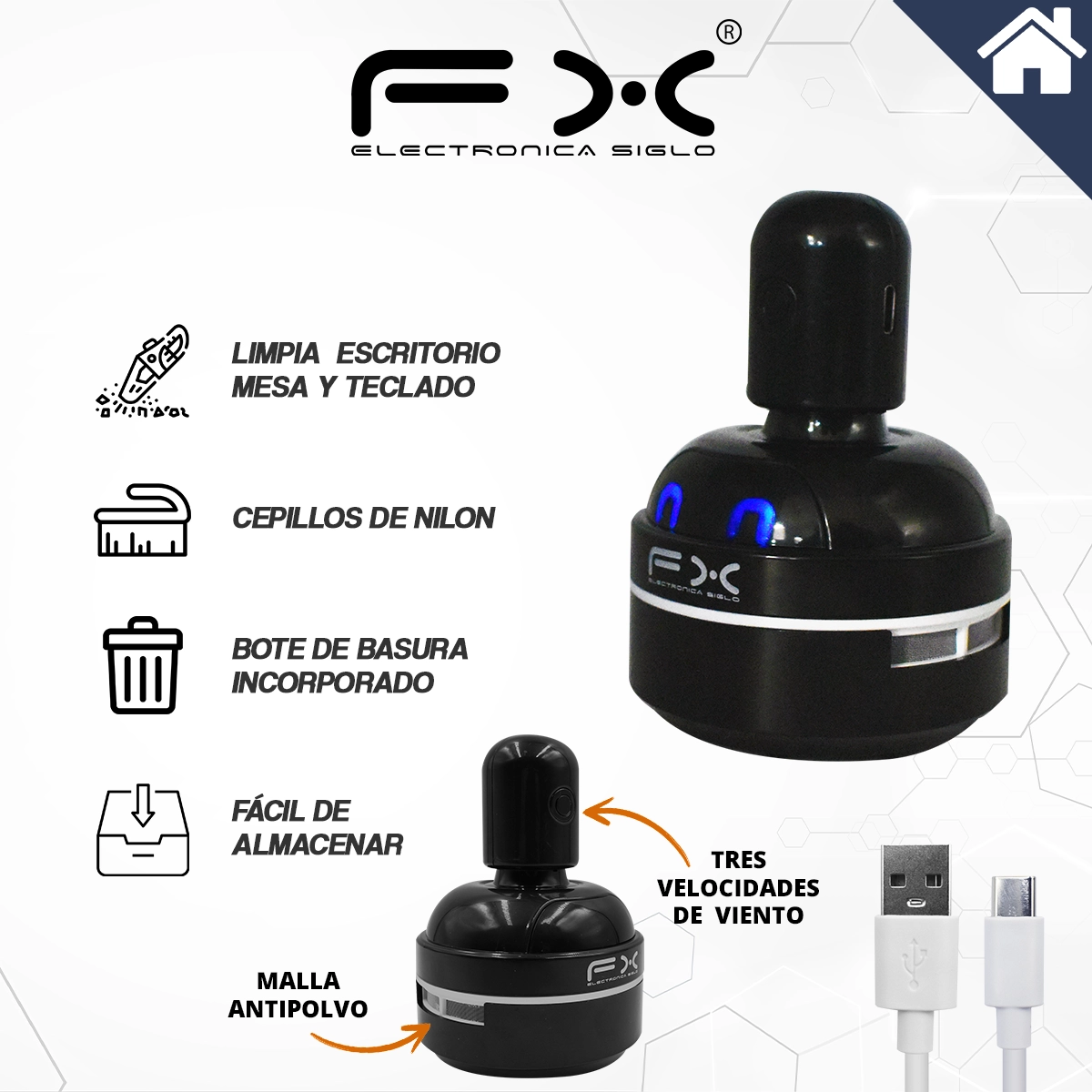 Aspiradora de Escritorio FX-D57 - Image 2