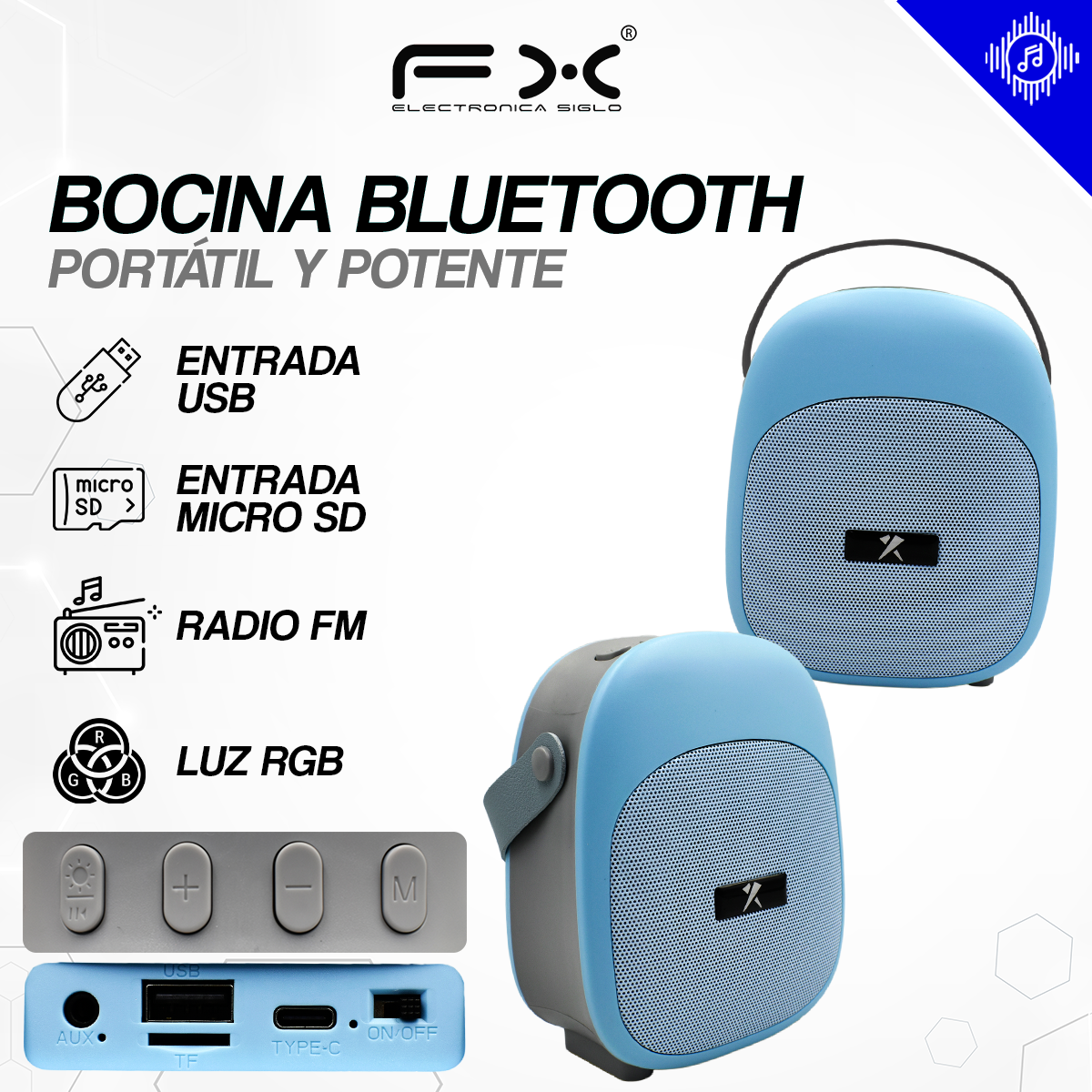 Bocina con Bluetooth BS-475 - Image 2