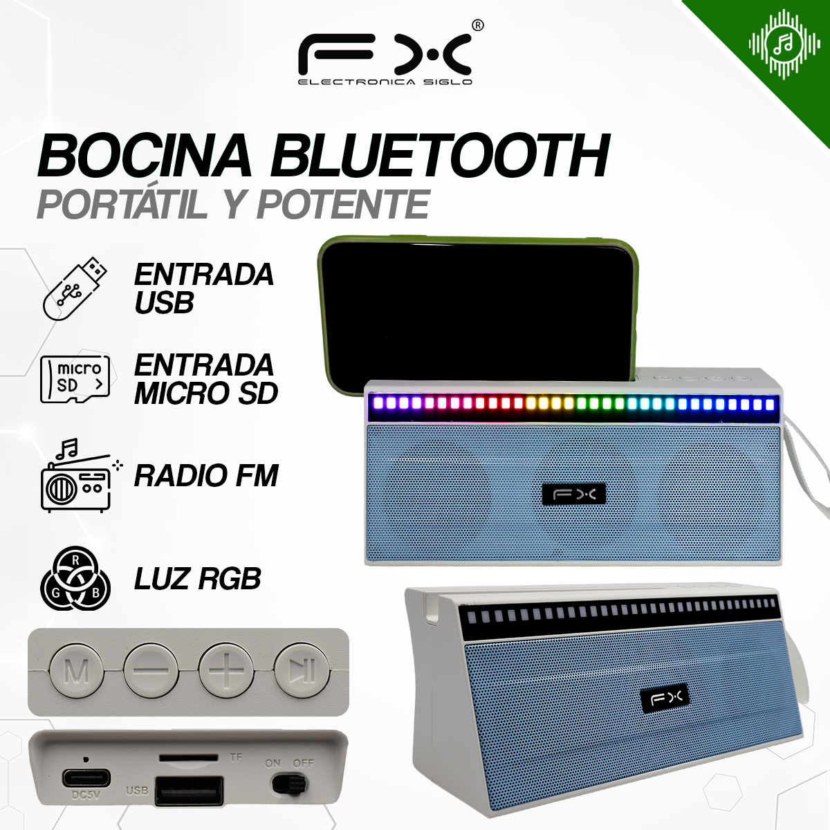 Bocina con Bluetooth BS-477 - Image 2