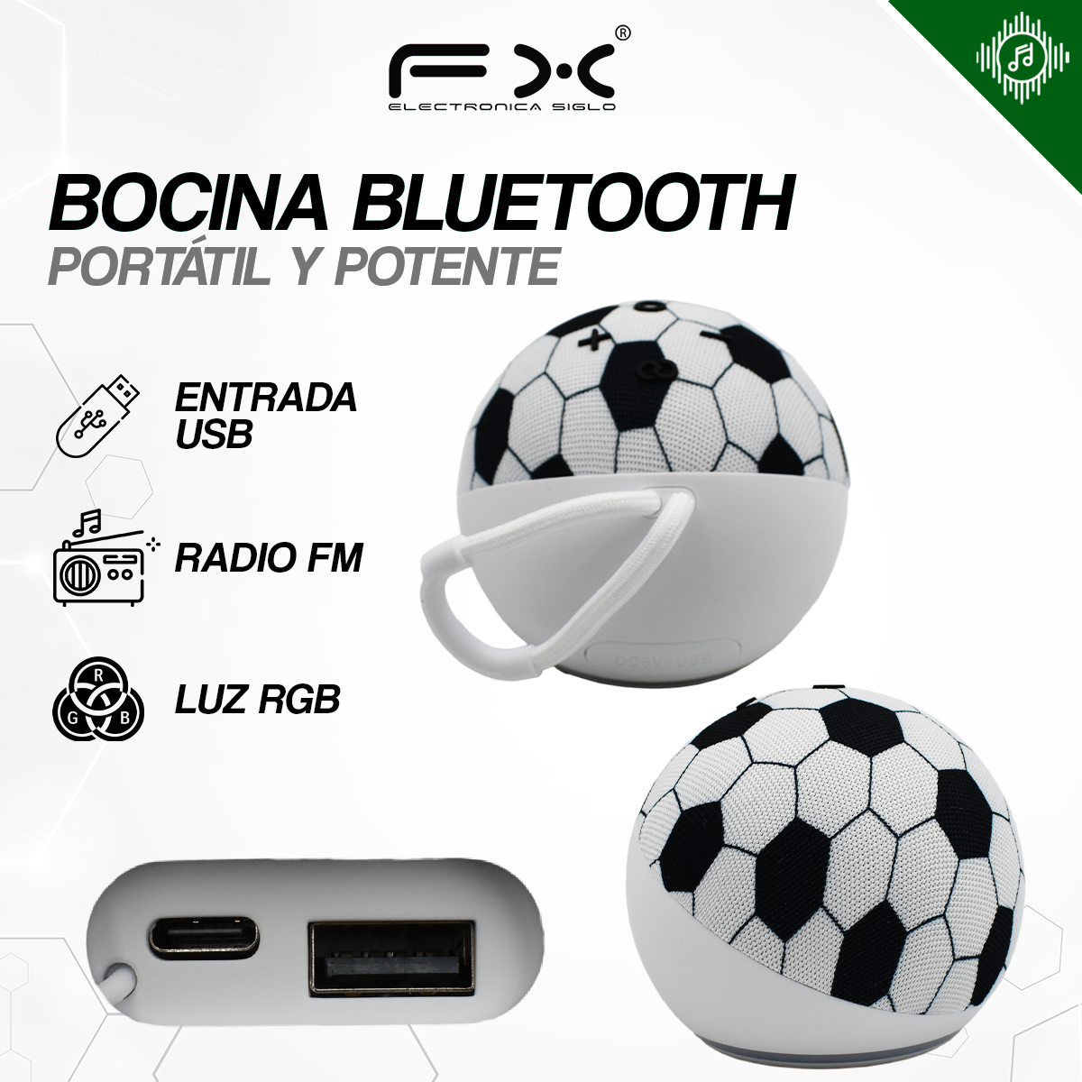 Bocina con Bluetooth BS-C138 - Image 2
