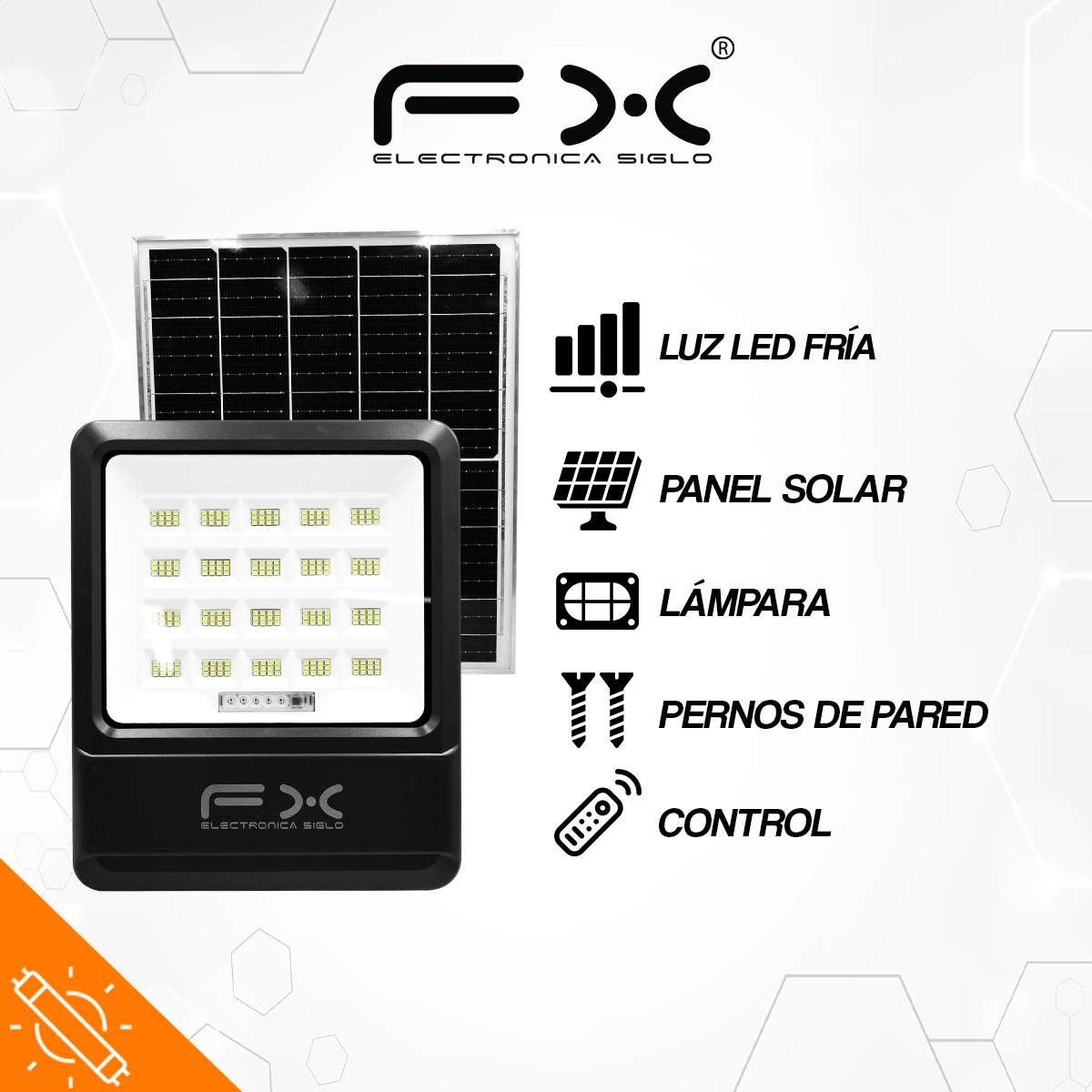 Lámpara y Panel Solar LED-FD117 - Image 2