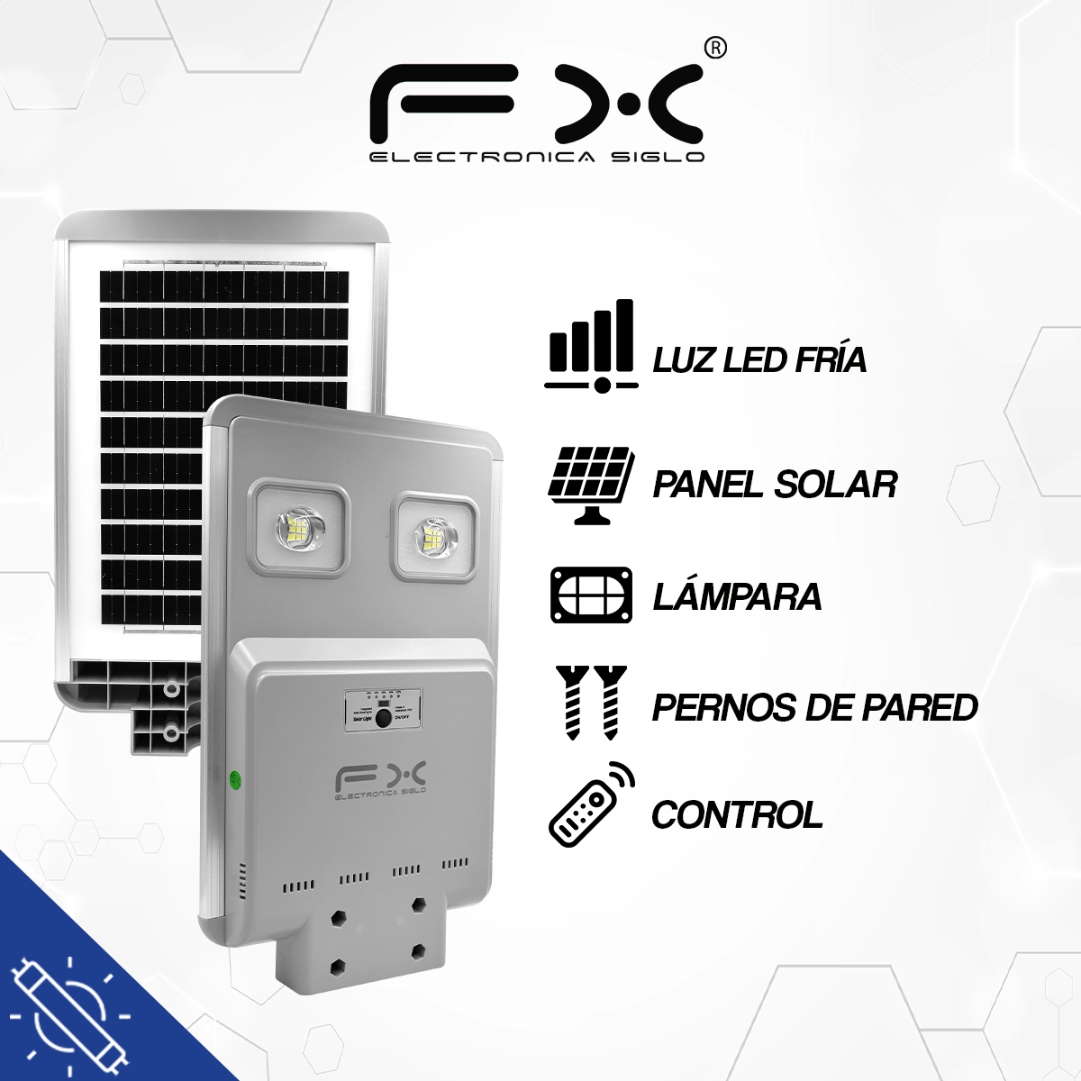 Lámpara y Panel Solar LED-FD224 - Image 2