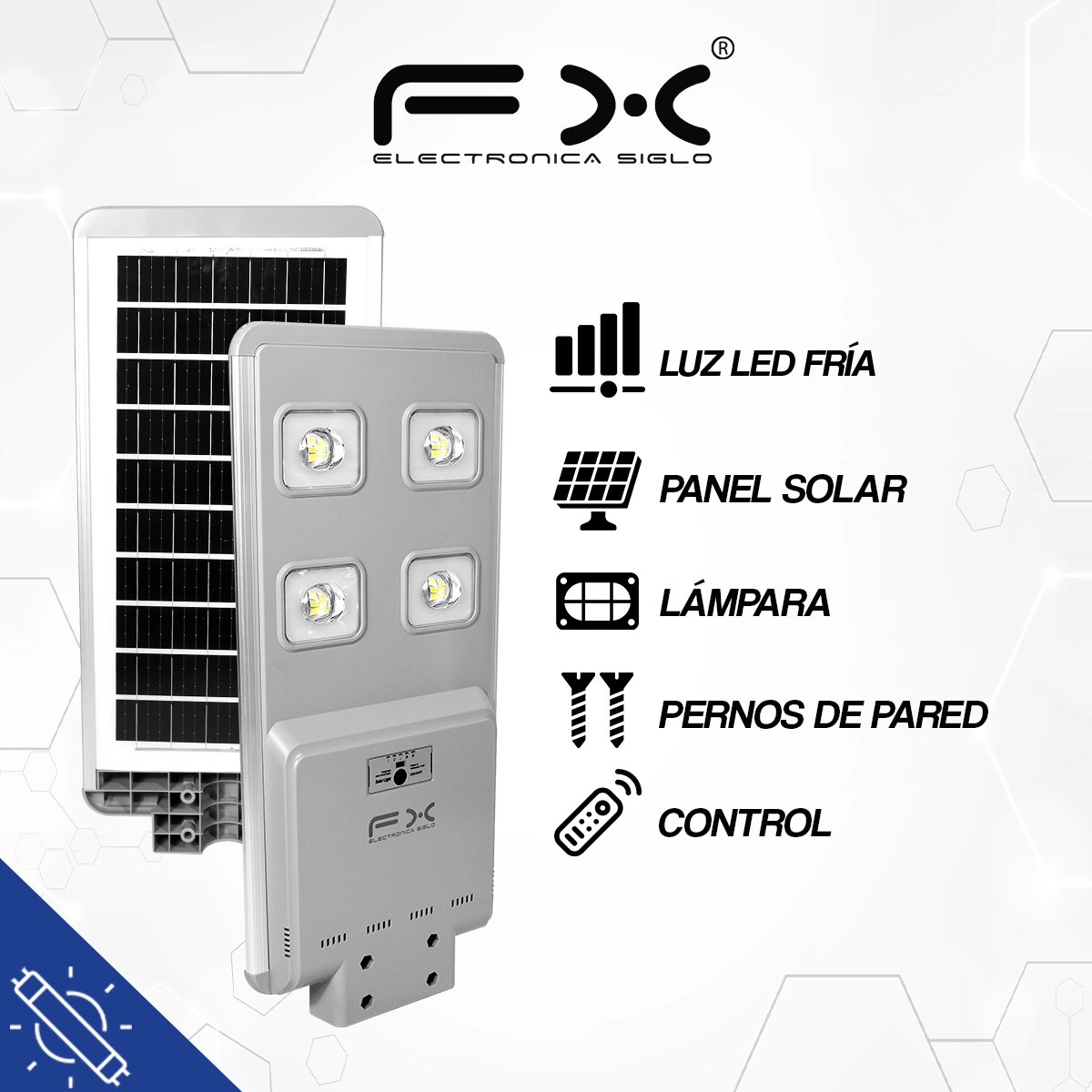 Lámpara y Panel Solar LED-FD225 - Image 2