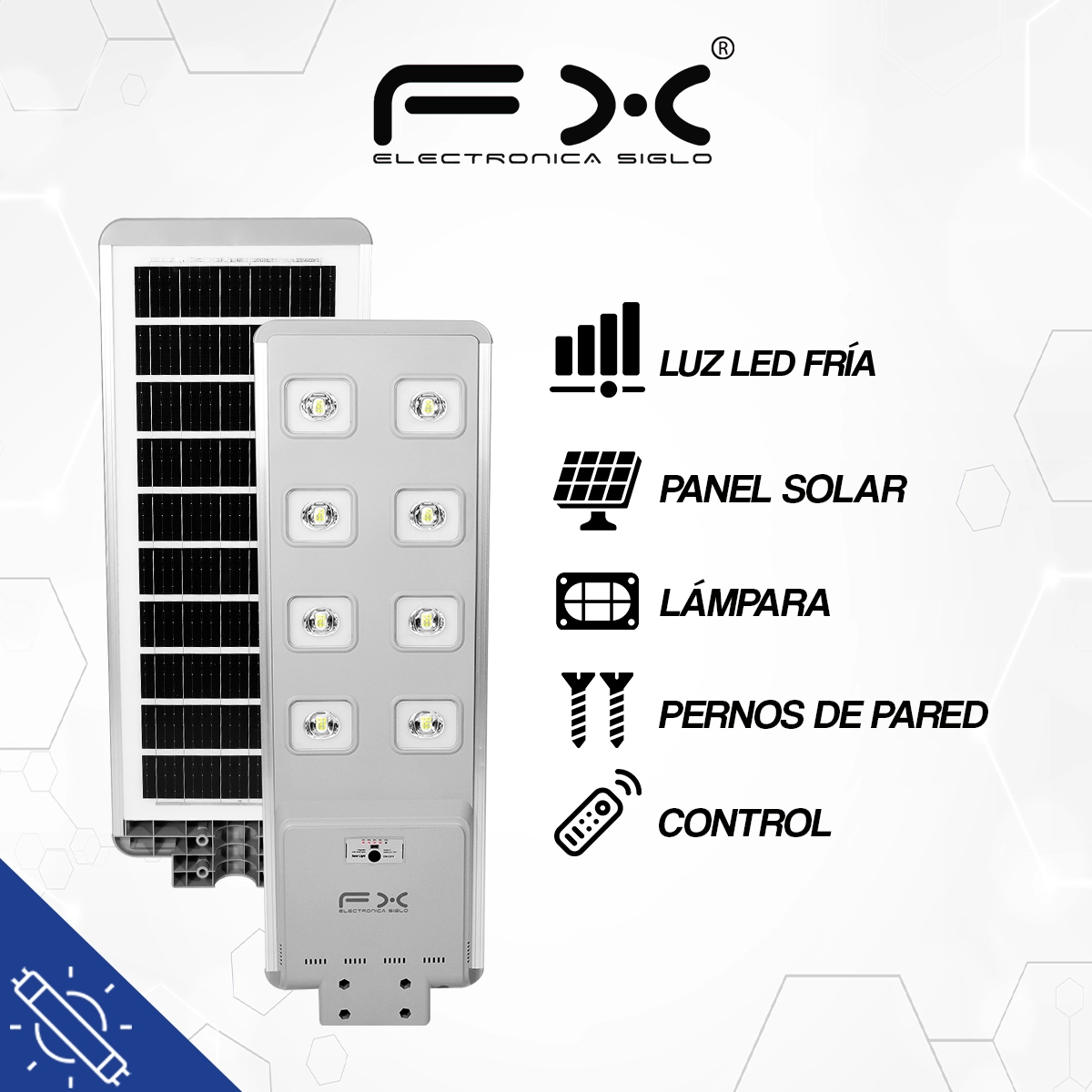 Lámpara y Panel Solar LED-FD227 - Image 2