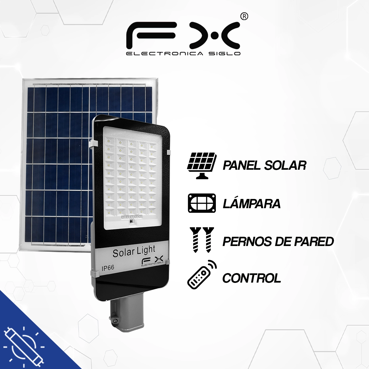 Lámpara y Panel Solar LED-FD92 - Image 2