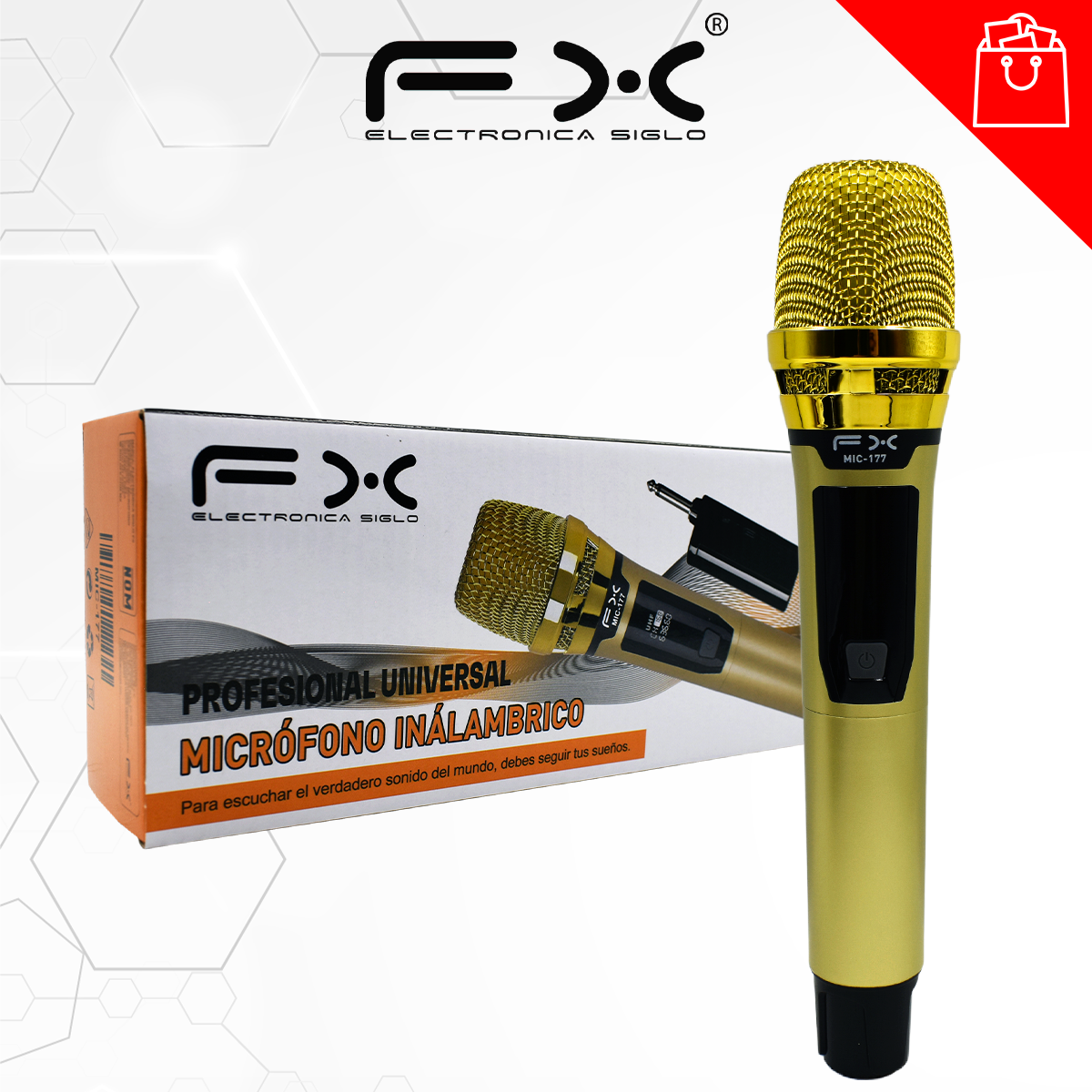 Micrófono Profesional Inalambrico MIC-177