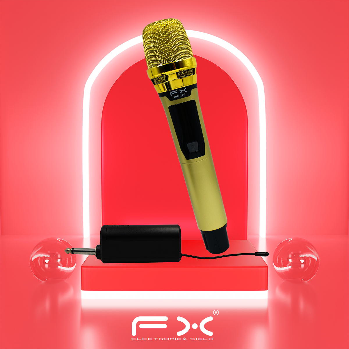 Micrófono Profesional Inalambrico MIC-177 - Image 3