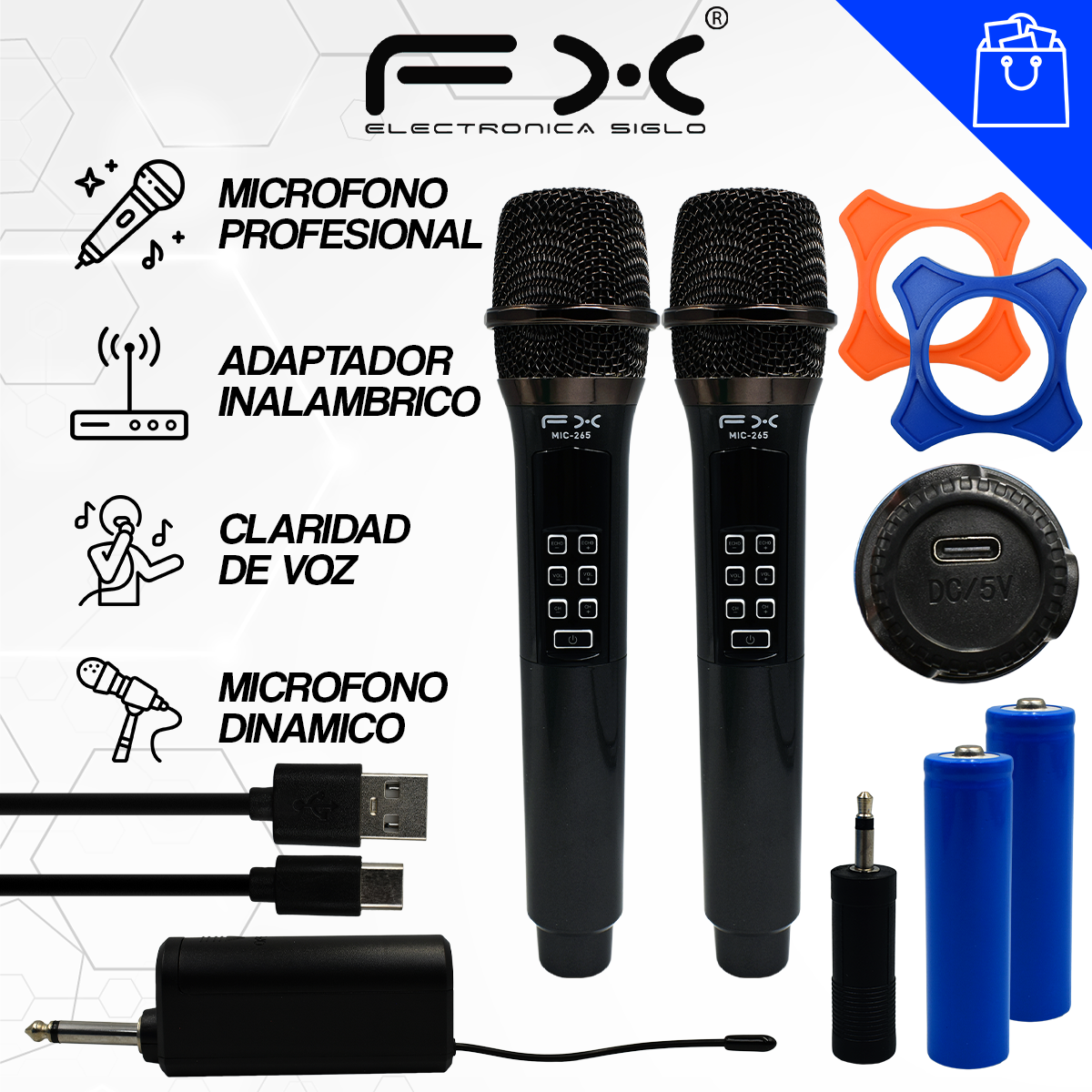 Micrófonos Profesionales Inalámbricos MIC-265 - Image 2