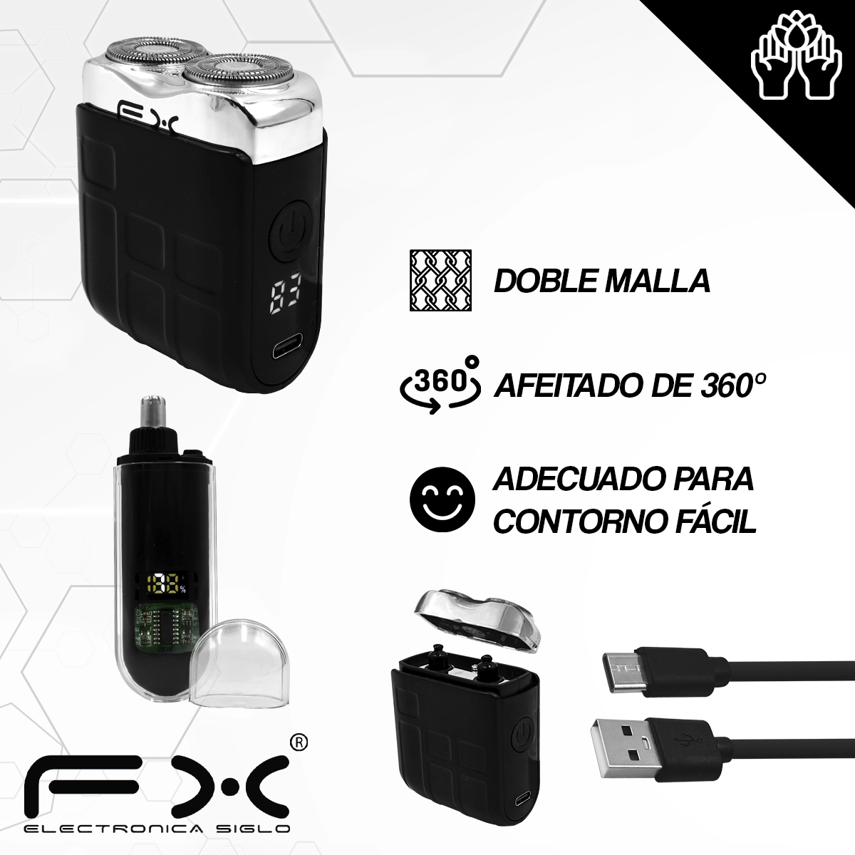 Kit de Rasuradora y Cortadora FX-986 - Image 2