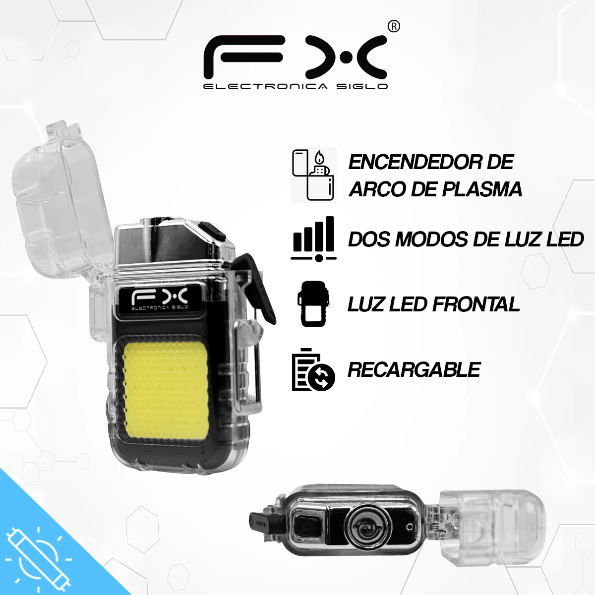 Lampara de Emergencia Clip LED-205 - Image 2
