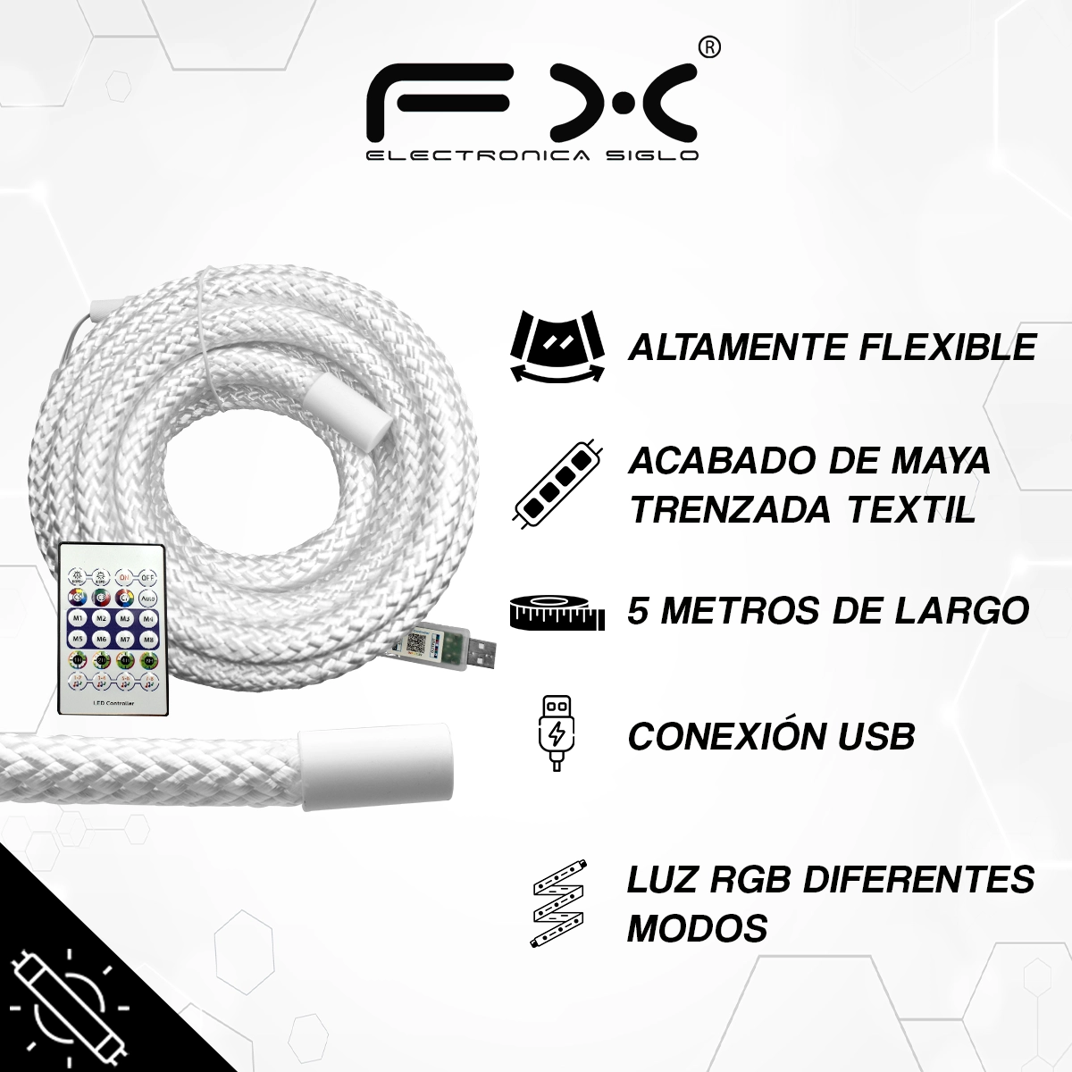 Tira de Luz Led RGB LED-3505 - Image 2